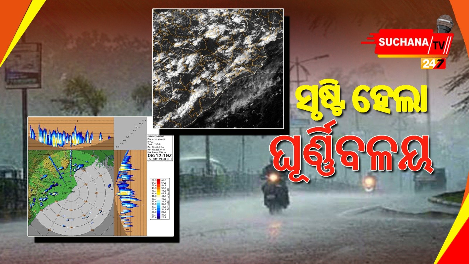 ଘୂର୍ଣ୍ଣିବଳୟ ସୃଷ୍ଟି, ପ୍ରଭାବରେ ୮ ତାରିଖ ସକାଳ ସୁଦ୍ଧା ଲଘୁଚାପ ସୃଷ୍ଟି ସମ୍ଭାବନା