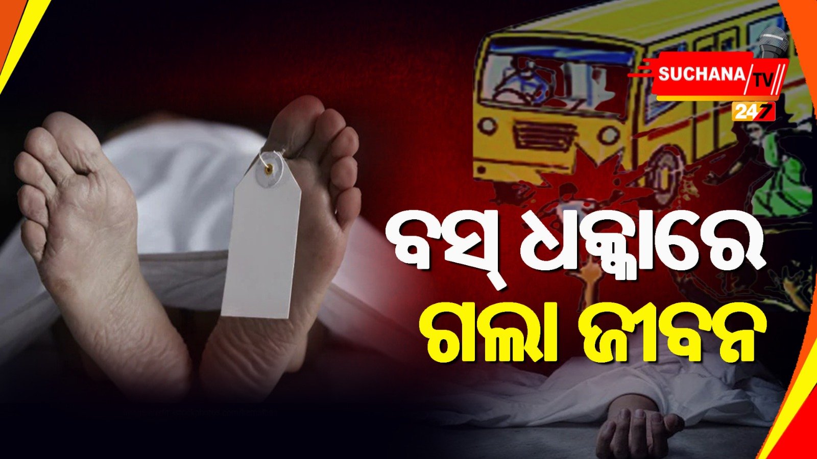 ପୁରୀ: ଭୋଜି ଖାଇ ଫେରୁଥିଲେ,ବସ୍ ଧକ୍କାରେ ଗଲା ଜୀବନ