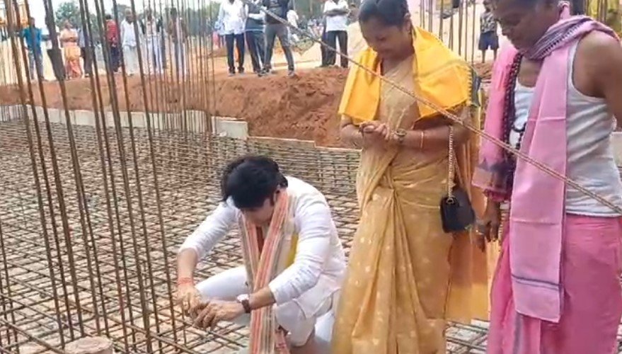 ଶ୍ରୀଜଗନ୍ନାଥ ମନ୍ଦିରର ଭିତ୍ତିପ୍ରସ୍ତର ସ୍ଥାପନ