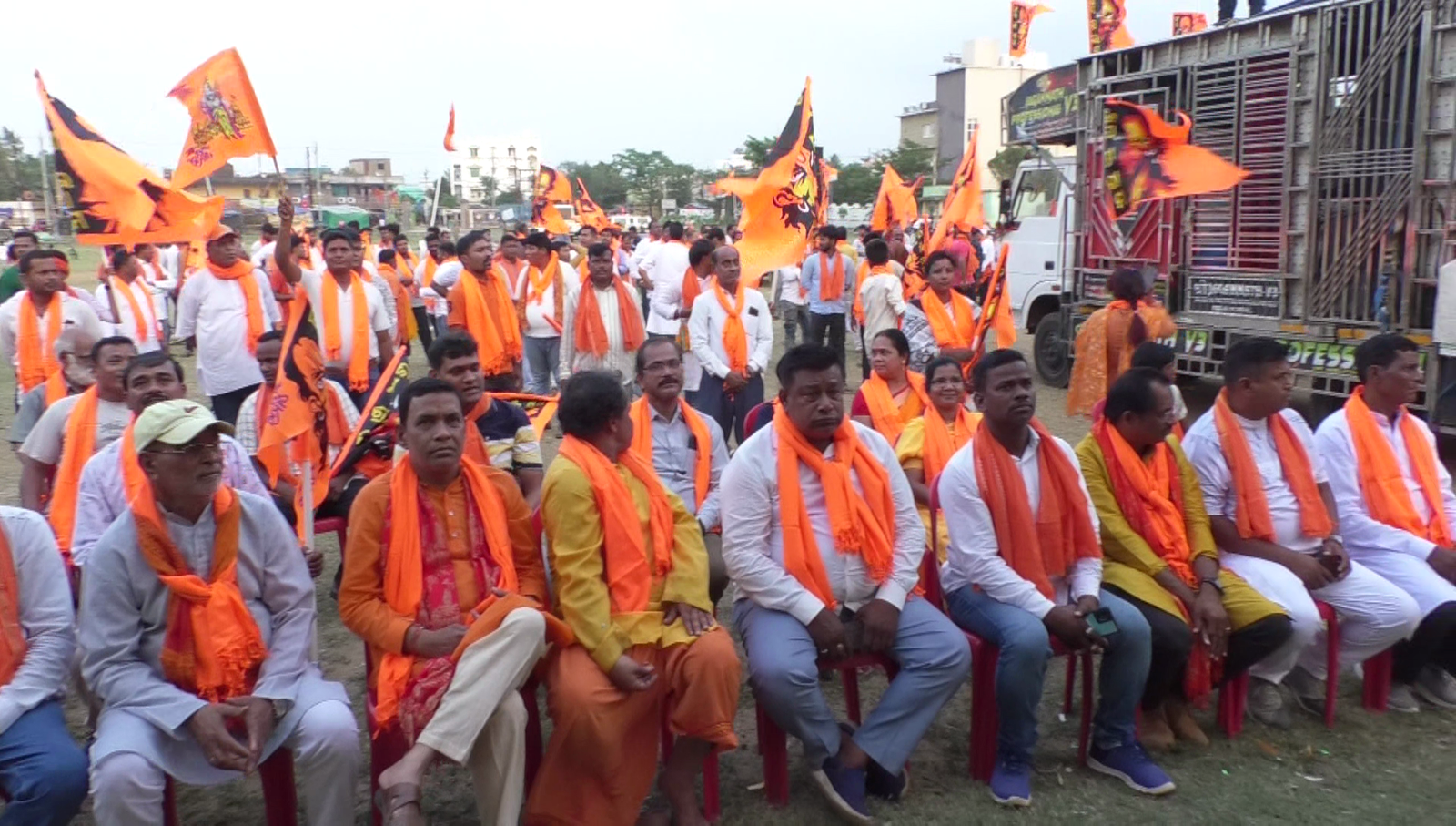 ହନୁମାନ ଜୟନ୍ତୀ ଉପଲକ୍ଷେ ଜୟ ଶ୍ରୀ ରାମ ଧ୍ୱନିରେ କମ୍ପିଲା ବ୍ୟାସନଗର