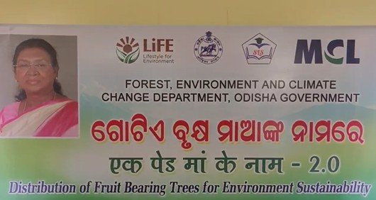 ‘ବୃକ୍ଷ ଆମ ମା’ କାର୍ଯ୍ୟକ୍ରମ ଅବସରରେ ଡ଼ିଏଫଓ ବାଣ୍ଟିଲେ ଚାରା